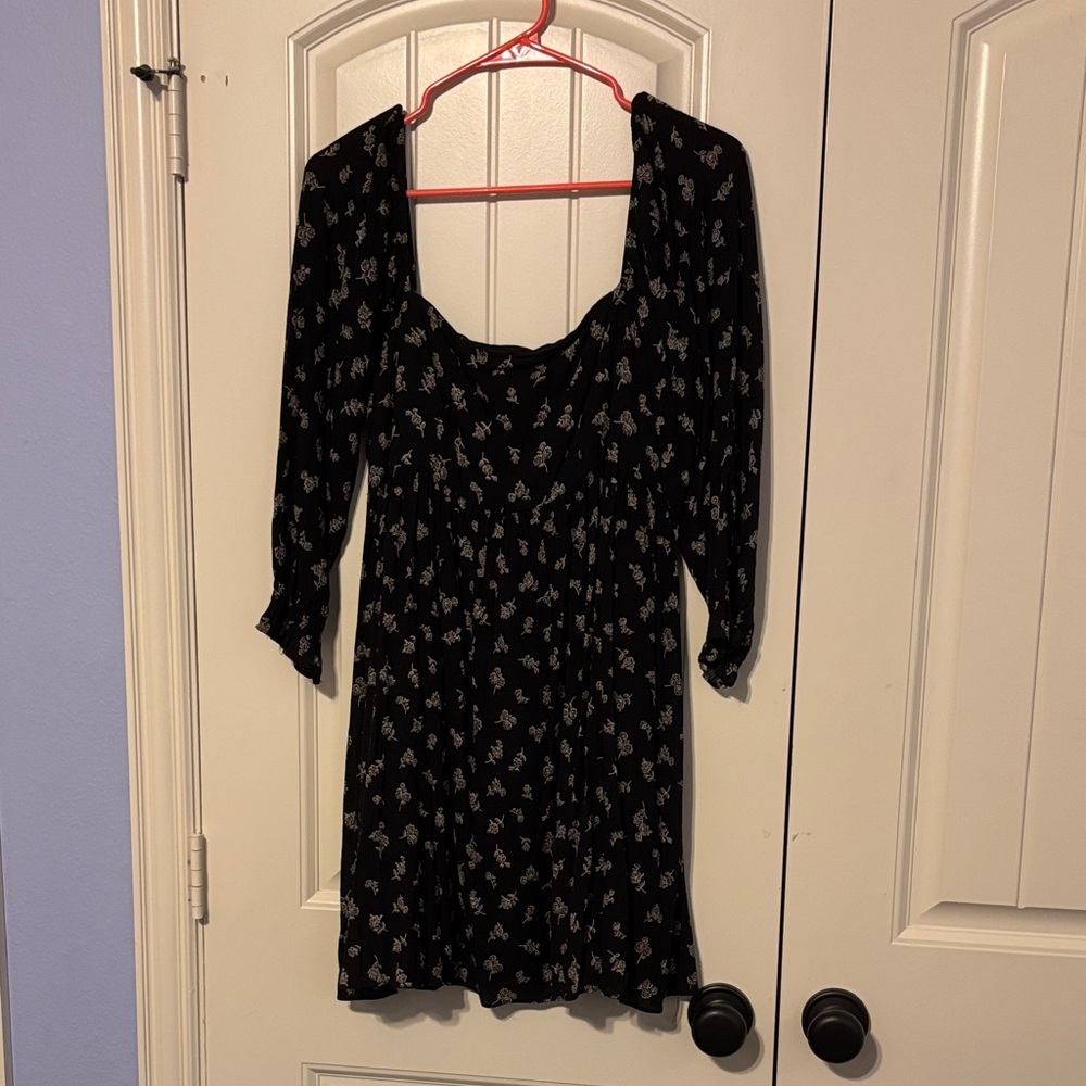 Altar'd State Black and White Floral Dress